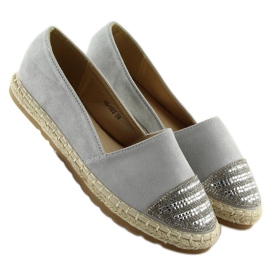 Sive espadrile za žene H8-102 Silver siva 2