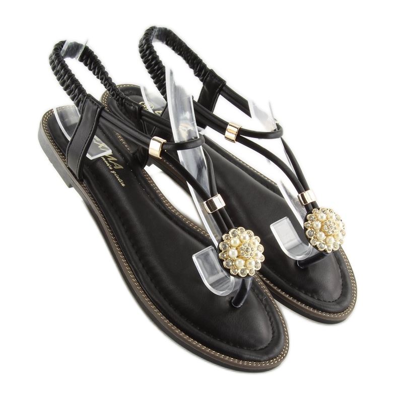 Crne ženske sandale japanke 7537 crne crno 2