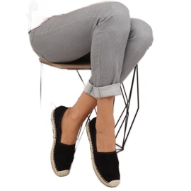 Klasične BB05P crne espadrile crna 1