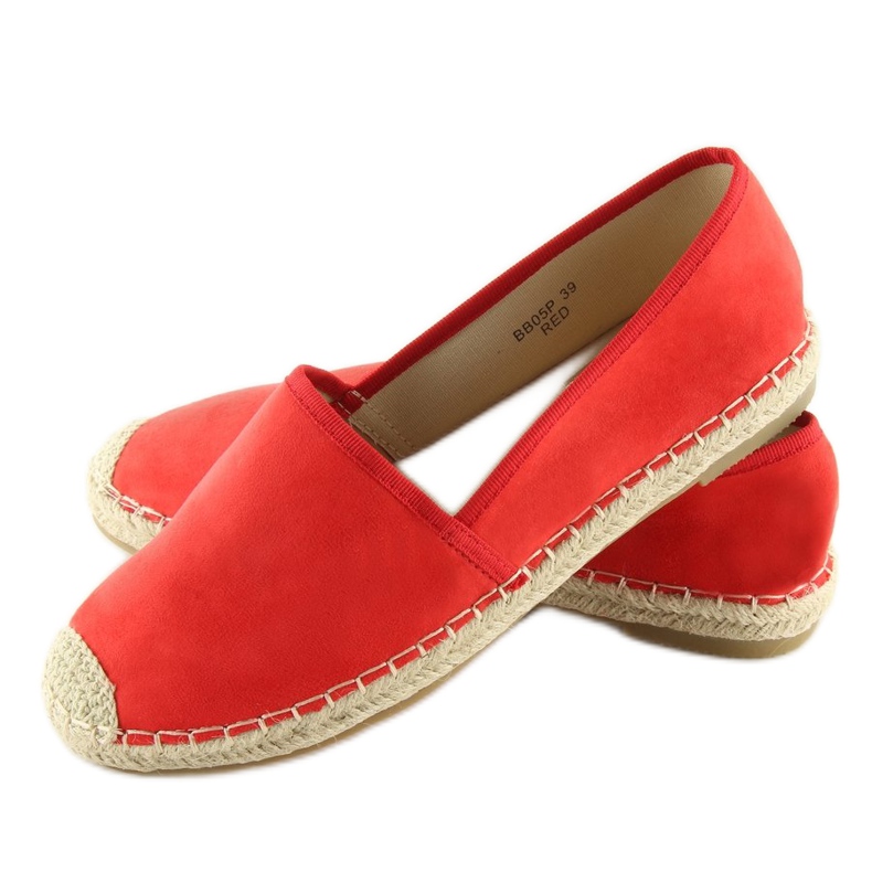Klasične crvene espadrile BB05P Red crvena 2