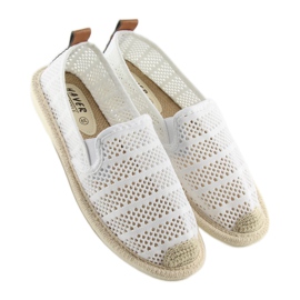 Bijele mrežaste espadrile F01B Bijele bijela 2