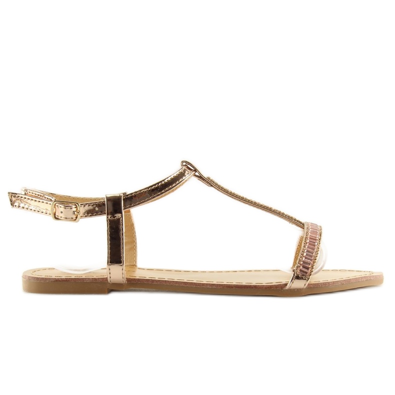 Sandale s ružičastim kubnim cirkonima SY644 ružičasta 2