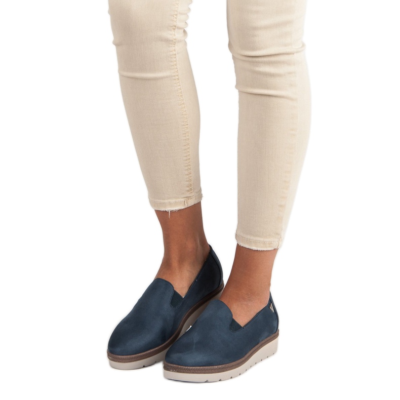 Vinceza cipele od antilopa plava 1