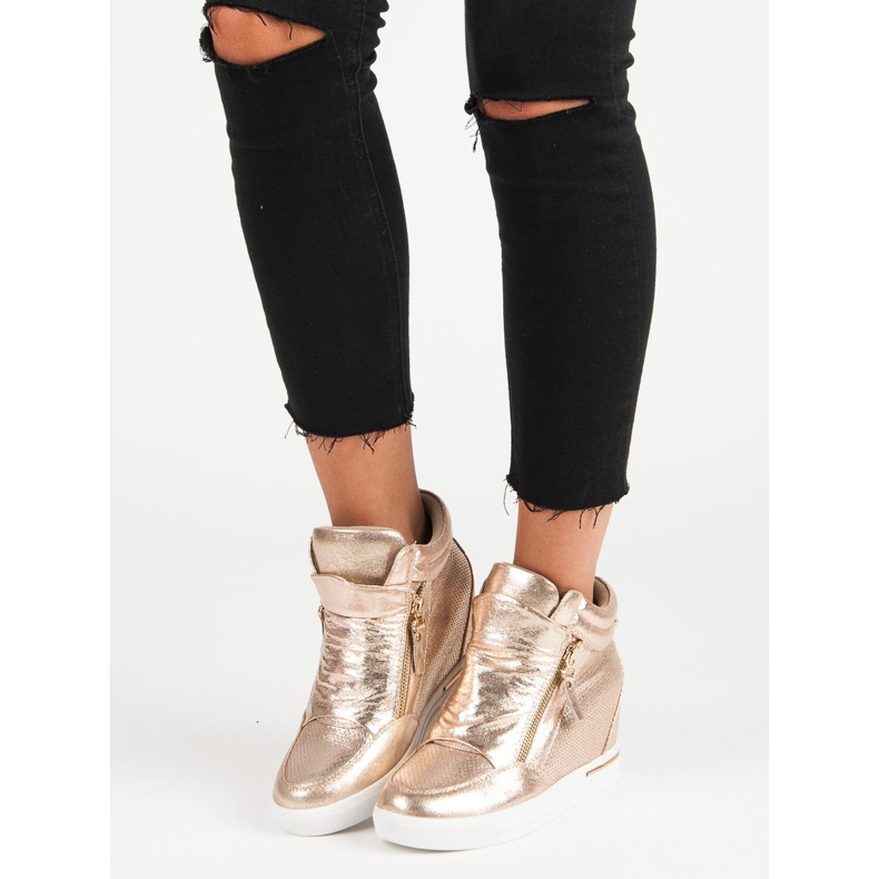 Tenisice na klin žuta boja 2