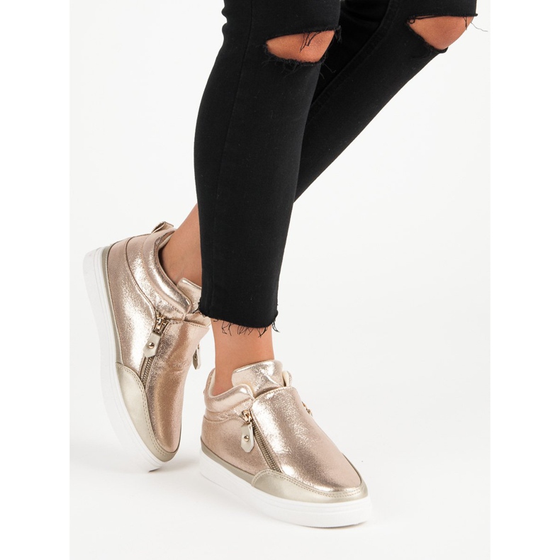 Lgm Zlatne tenisice sa patentnim zatvaračem zlatni 1