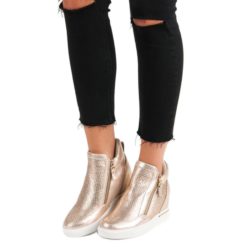 Tenisice s patentnim zatvaračem žuta boja 2