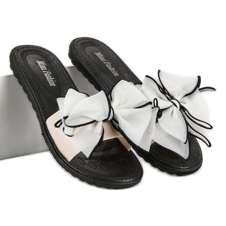 Papuče s mašnom smeđa 1