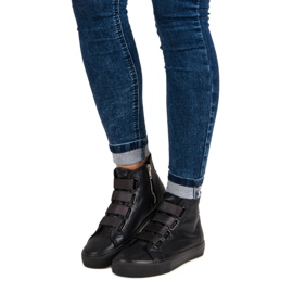 Crne tenisice s gumicom crno 1