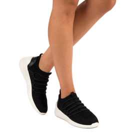 Kylie Tekstilne slip-on sportske cipele crno 1