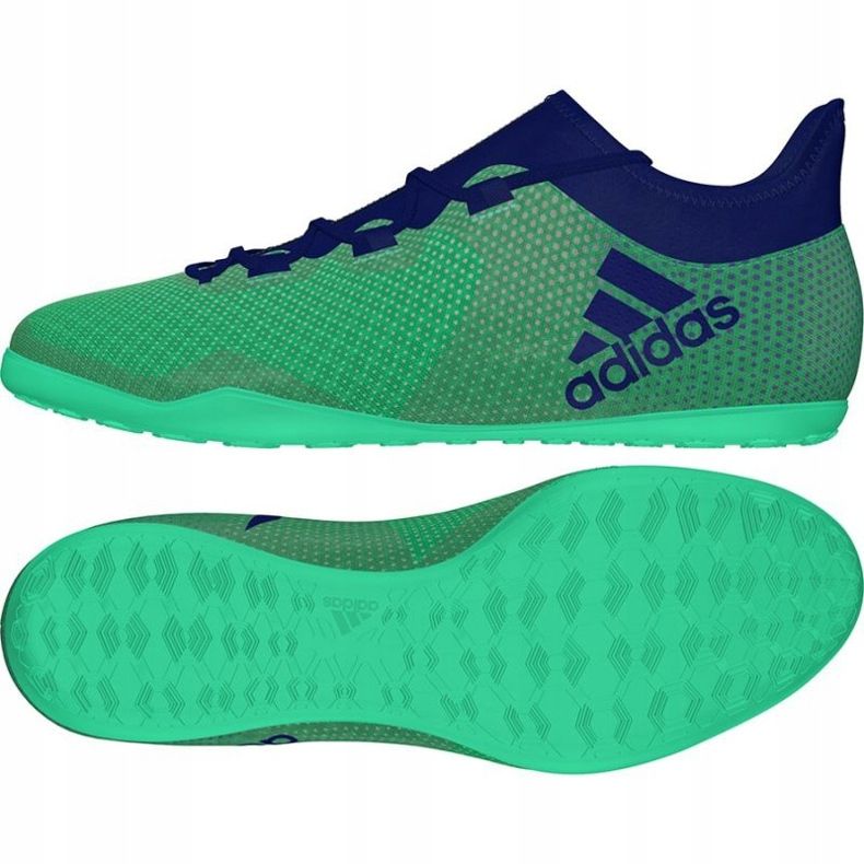 Unutarnje cipele adidas X Tango 17,3 U M CP9142 tirkizna, plava zelena 2