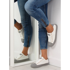 Tenisice od gume u boji W-3051 Bijele bijela 1