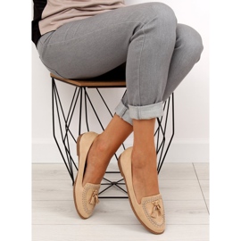 Mokasine s obrubljenim prstima SK28P Bež 2