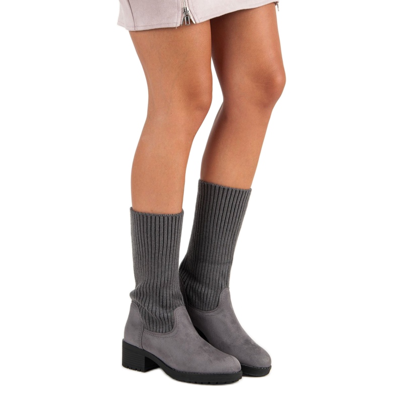 Seastar Slip-on visoke čizme siva 2