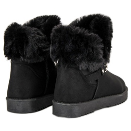 Seastar Mukluki s krznom crno 1