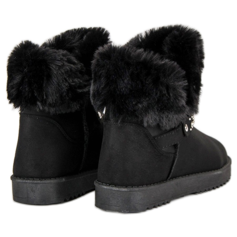 Seastar Mukluki s krznom crna 1