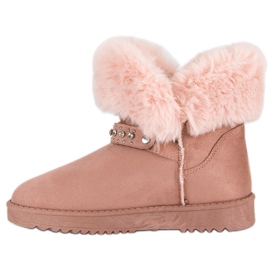 Seastar Mukluki sa krznom ružičasta 1