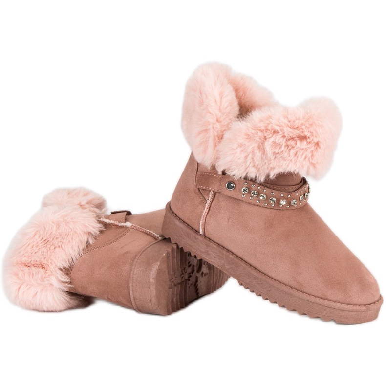 Seastar Mukluki sa krznom ružičasta 2