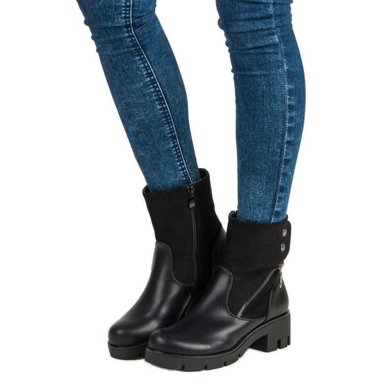 Filippo Udobne čizme sa zaštitnikom crna 1