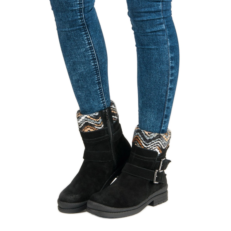 Filippo Crne kožne gležnjače crno 1