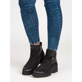 Udobne kožne čizme VINCEZA crna 1