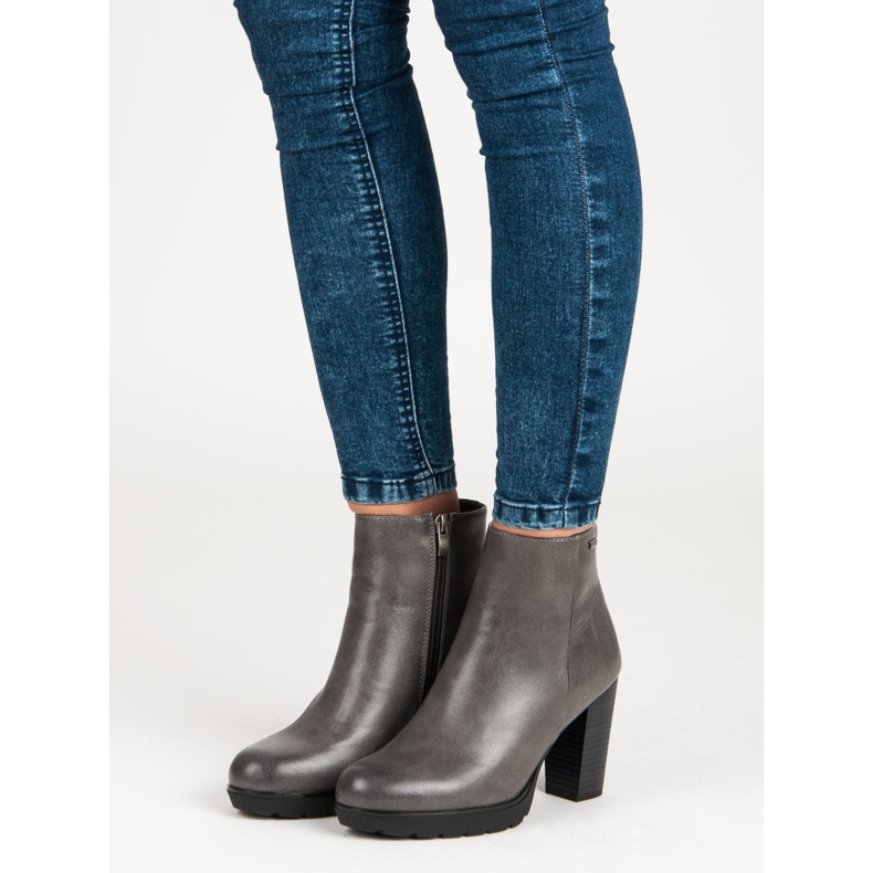 Filippo Grafitne čizme na postu siva 1