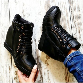 J. Star Elegantne vezane tenisice crno 1