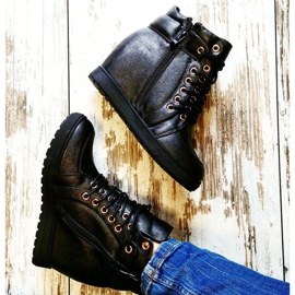 J. Star Elegantne vezane tenisice crna 2