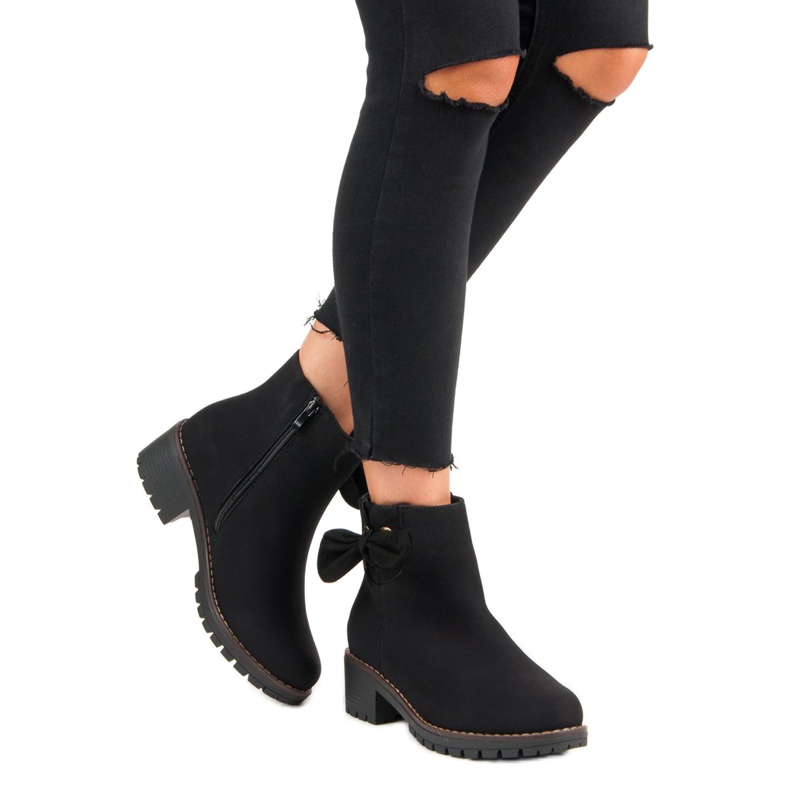 Crne čizme s visokim potpeticama crna 2