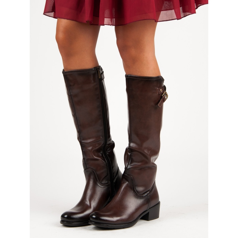 Smeđe čizme od VINCEZA smeđa 1