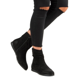 Ležerne gležnjače od antilopa crna 2