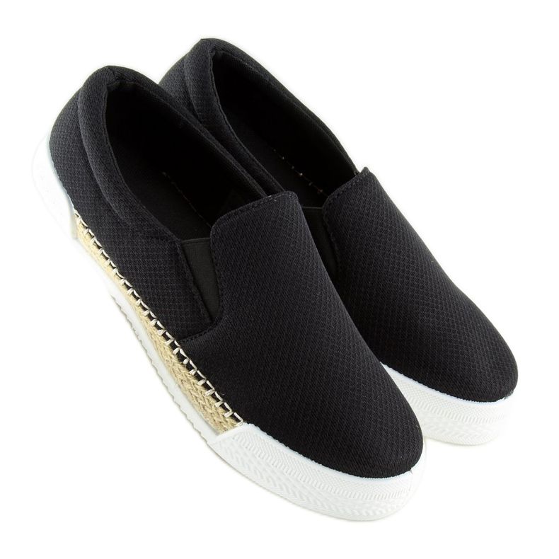 Tenisice slip-on crne 15691A crne crna 1