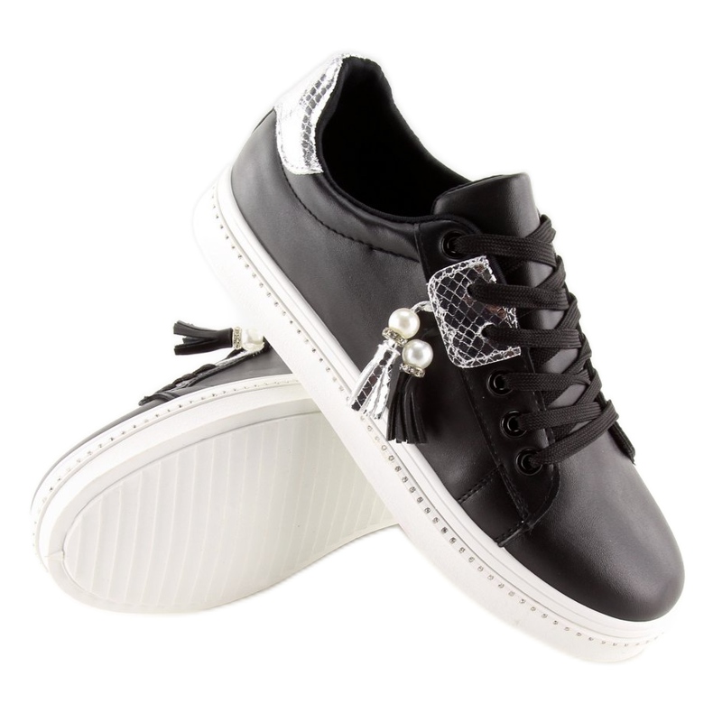 Crne ženske tenisice 88038 CRNO/BIJELO 2