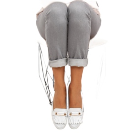 Vintage mokasinke 3052 Bijele bijela 1