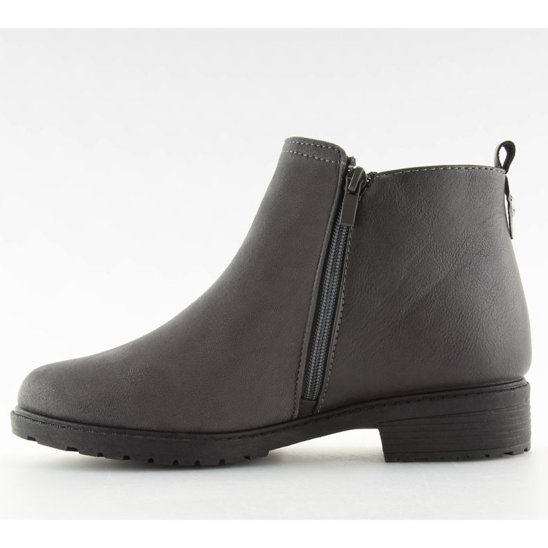 Ženske sive tople Chelsea čizme NB225P Siva 1