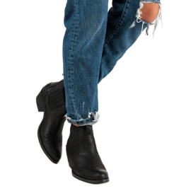 Corina Crne kaubojske čizme crna 1