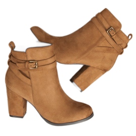 Corina Elegantne čizme na visoku petu smeđa 2