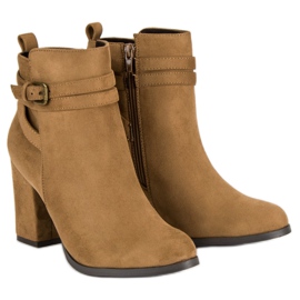 Corina Elegantne čizme na visoku petu smeđa 1