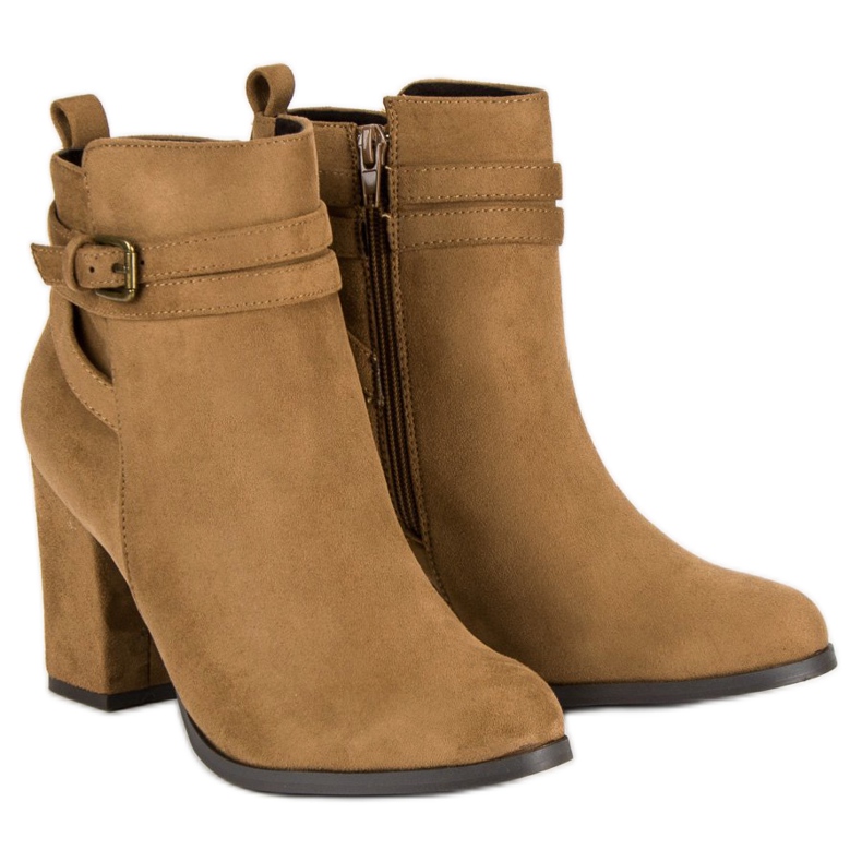 Corina Elegantne čizme na visoku petu smeđa 1