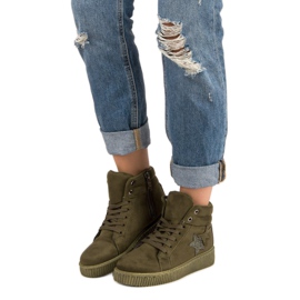 Mckeylor Suede Creepers tenisice zelena 1