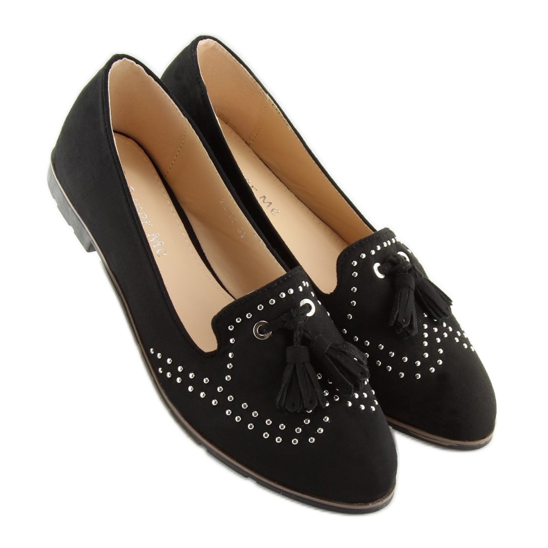 Crne ženske mokasinke 22-05 Crne crno 1