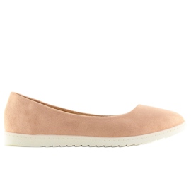Glatke roze ženske balerinke BH1236-BL Pink ružičasta 2