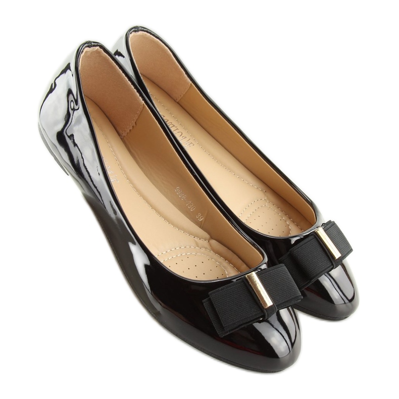 Crne ženske balerinke 9988-130 Crne crna 2