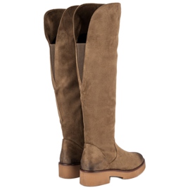 Corina Ženske ravne čizme smeđa 1