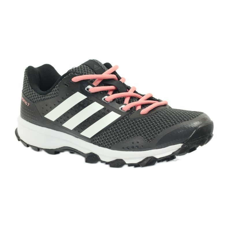Tenisice za trčanje adidas Duramo 7 Trail W crna ružičasta siva 1