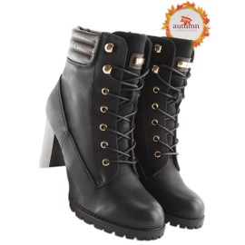 Crne visoke potpetice S89 crne crno 1