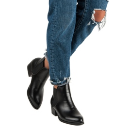 Corina Crne Chelsea čizme s visokim potpeticama crna 2