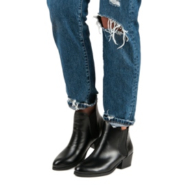 Corina Crne Chelsea čizme s visokim potpeticama crna 1