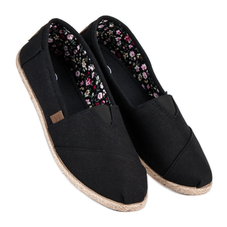 Mckeylor Crne slip-on espadrile crno 1
