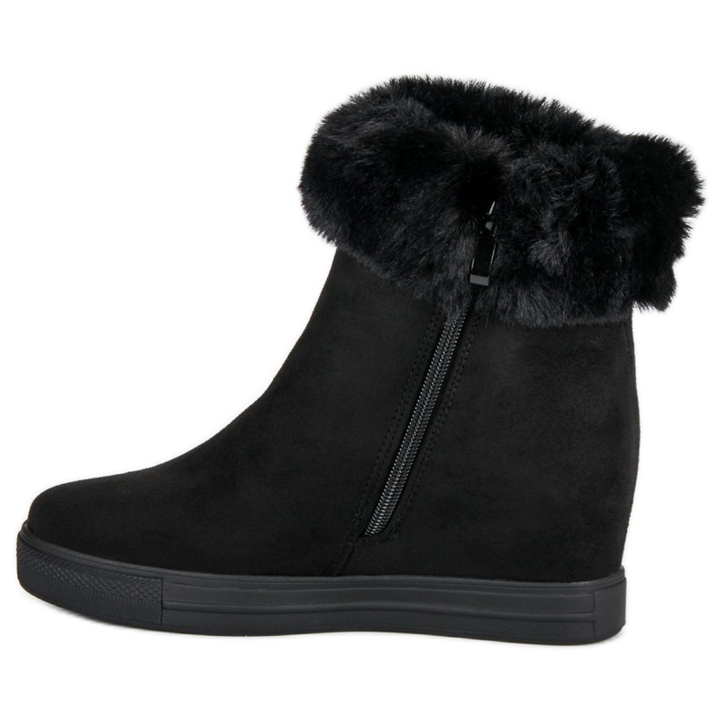 Seastar Crne čizme na klin crno 1