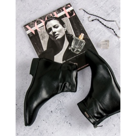 Crne gležnjače s patentnim zatvaračem crno 1